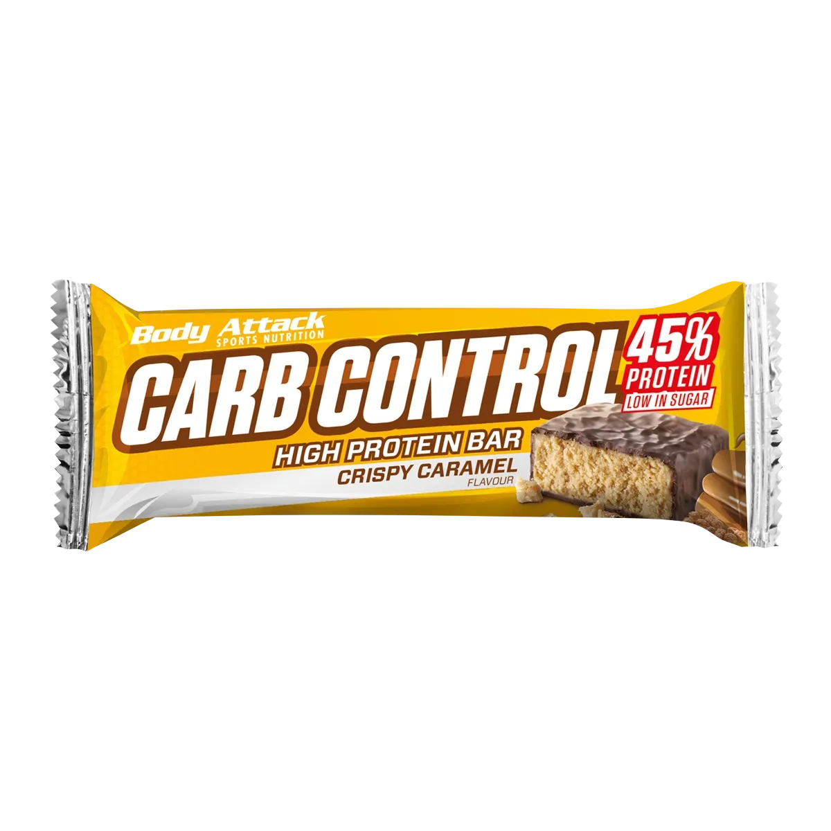 Body Attack Carb Control 100g Proteinriegel Crispy Caramel