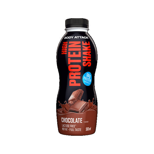 Body Attack High Protein Shake 500ml Flasche -