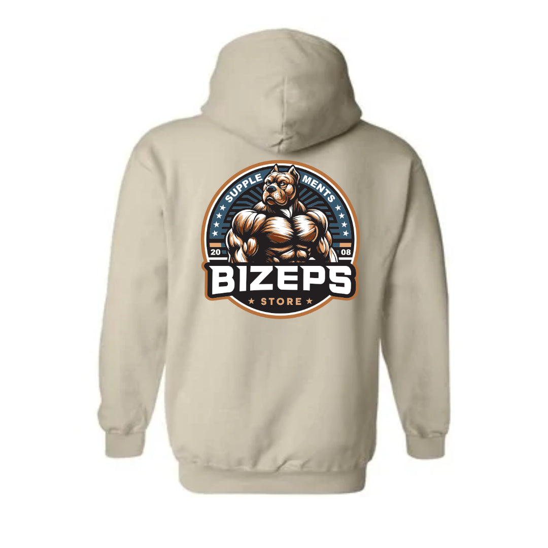 Bizeps Store Hoodie Sand -