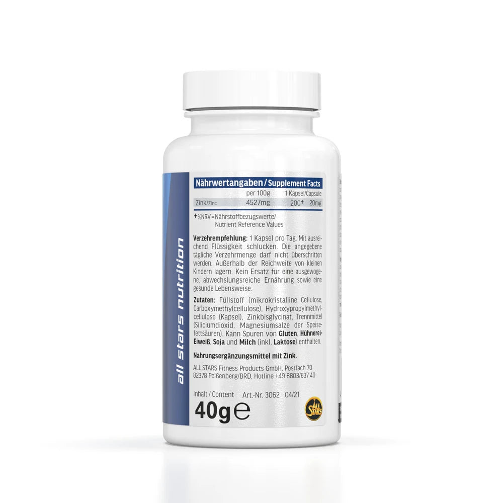 All Stars Zink Bisglycinat 90 Kapseln -