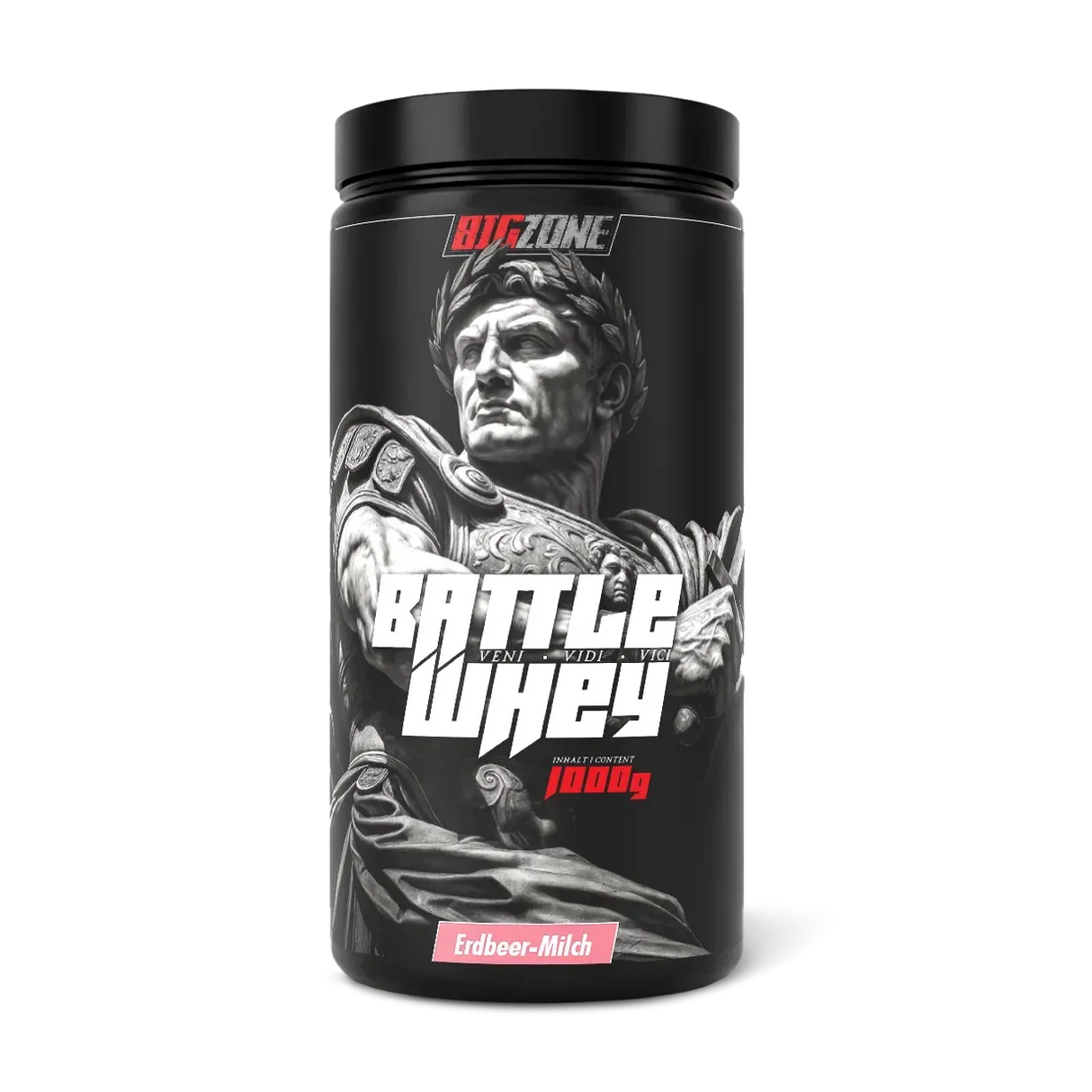 Big Zone Battle Whey 1kg Erbeer-Milch