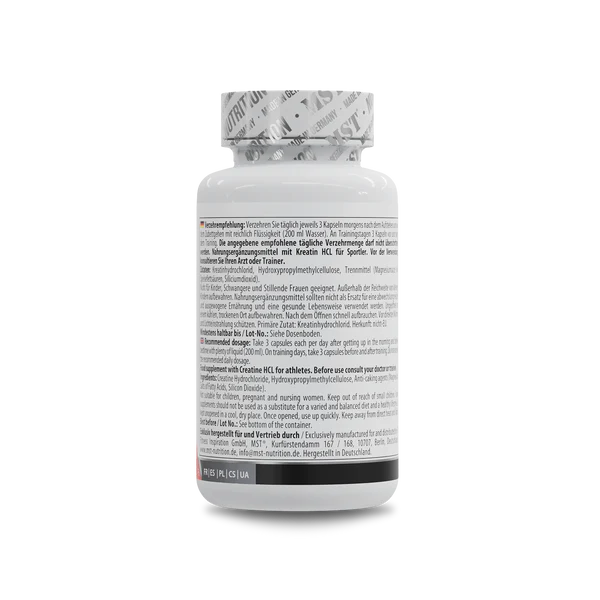 MST Nutrition Creatine HCL 90 Kapseln