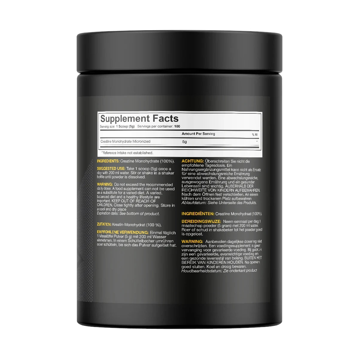 Dedicated Nutrition Creatine Monohydrate 500g