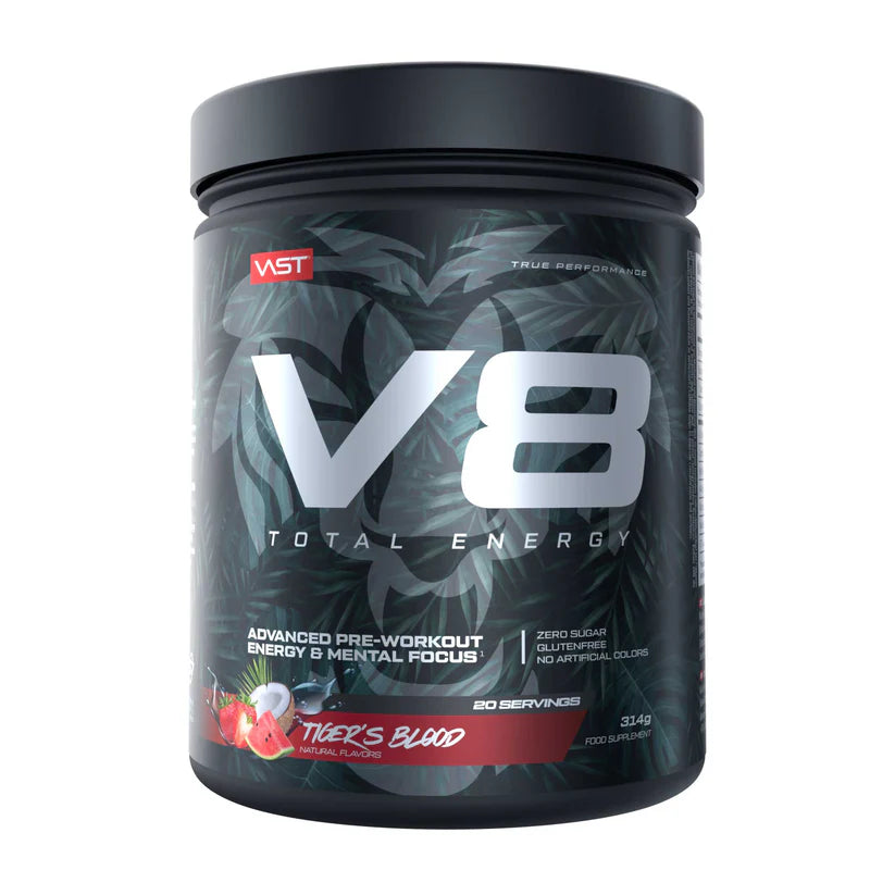 Vast V8 Total Energy 314g Pre Booster tigers blood