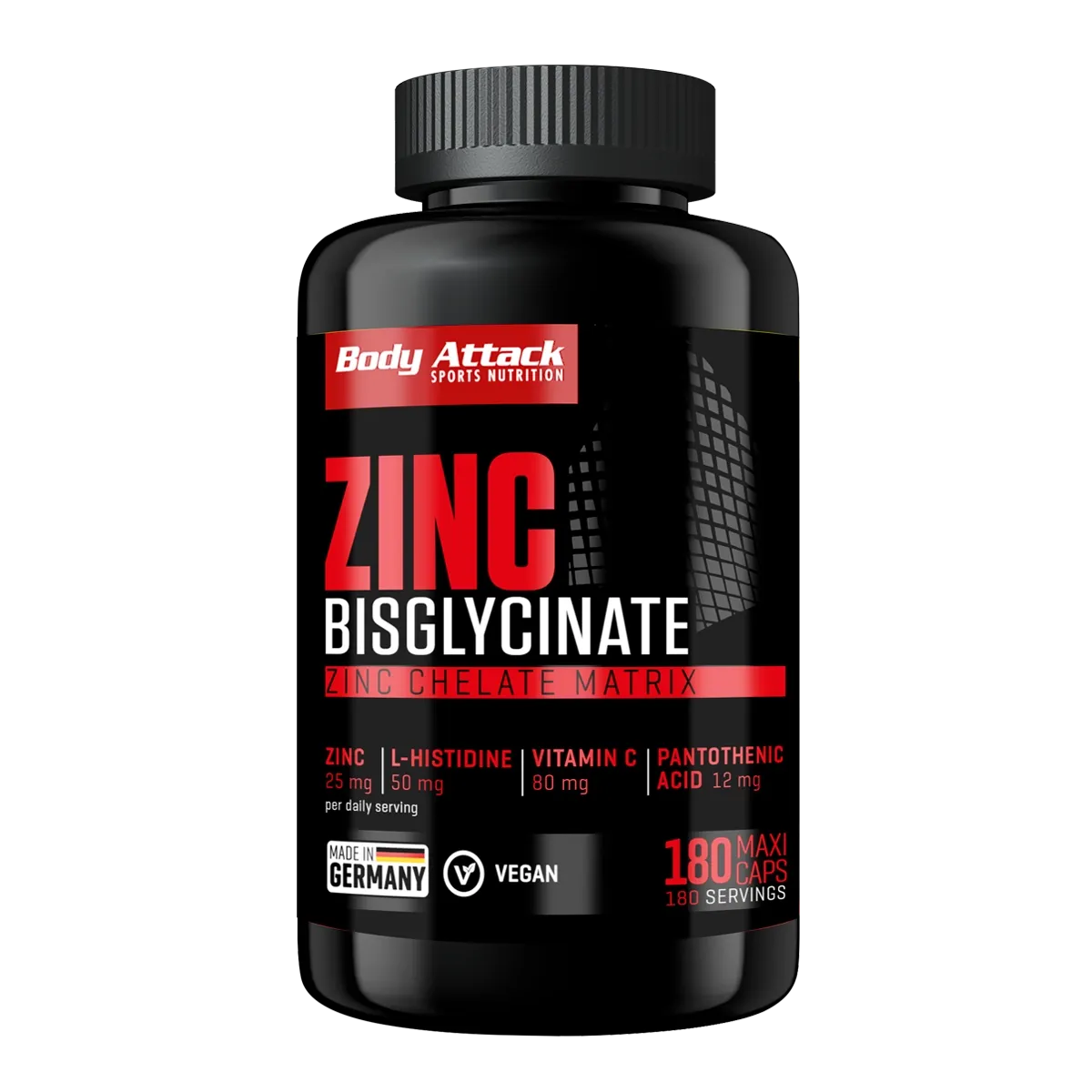 Body Attack Zinc Bisglycinat 90 Kapseln