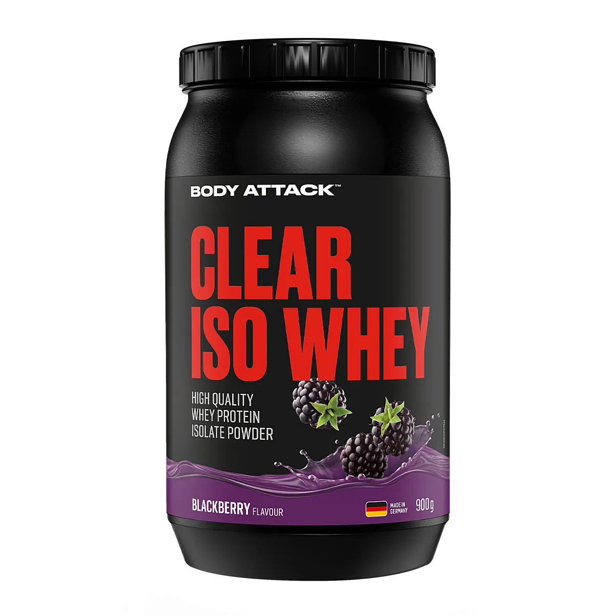 Body Attack Clear Iso Whey 900g Blackberry