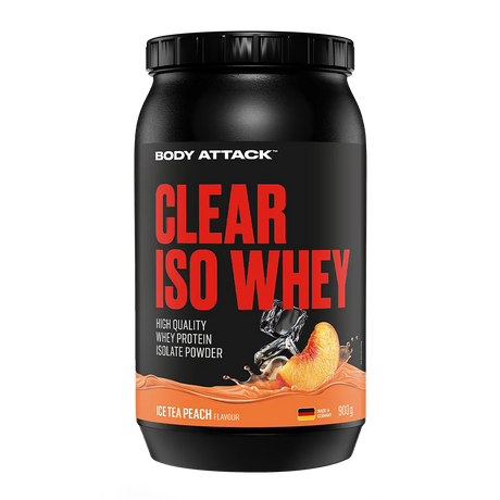 Body Attack Clear Iso Whey 900g Ice Tea Peach