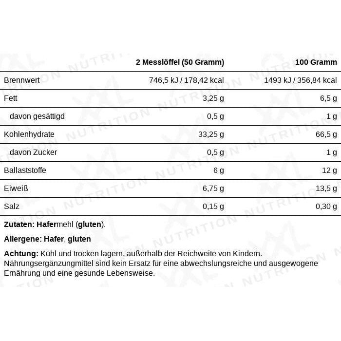 XXL Nutrition Perfect Oats 1kg - 