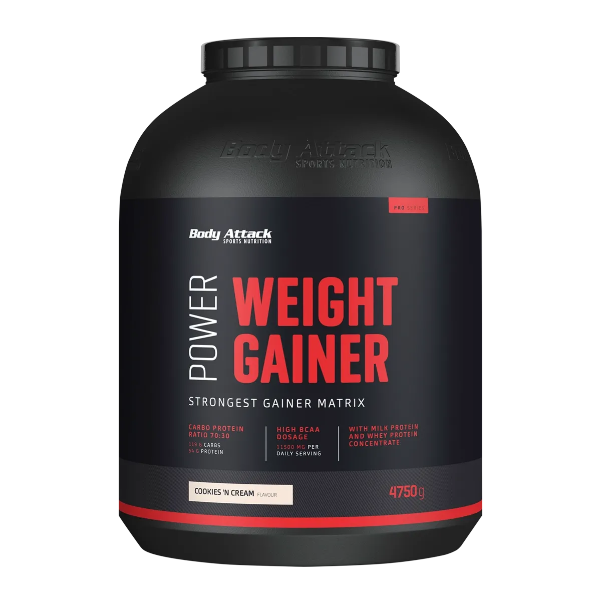Body Attack Power Weight Gainer 4750g Cookies Cream