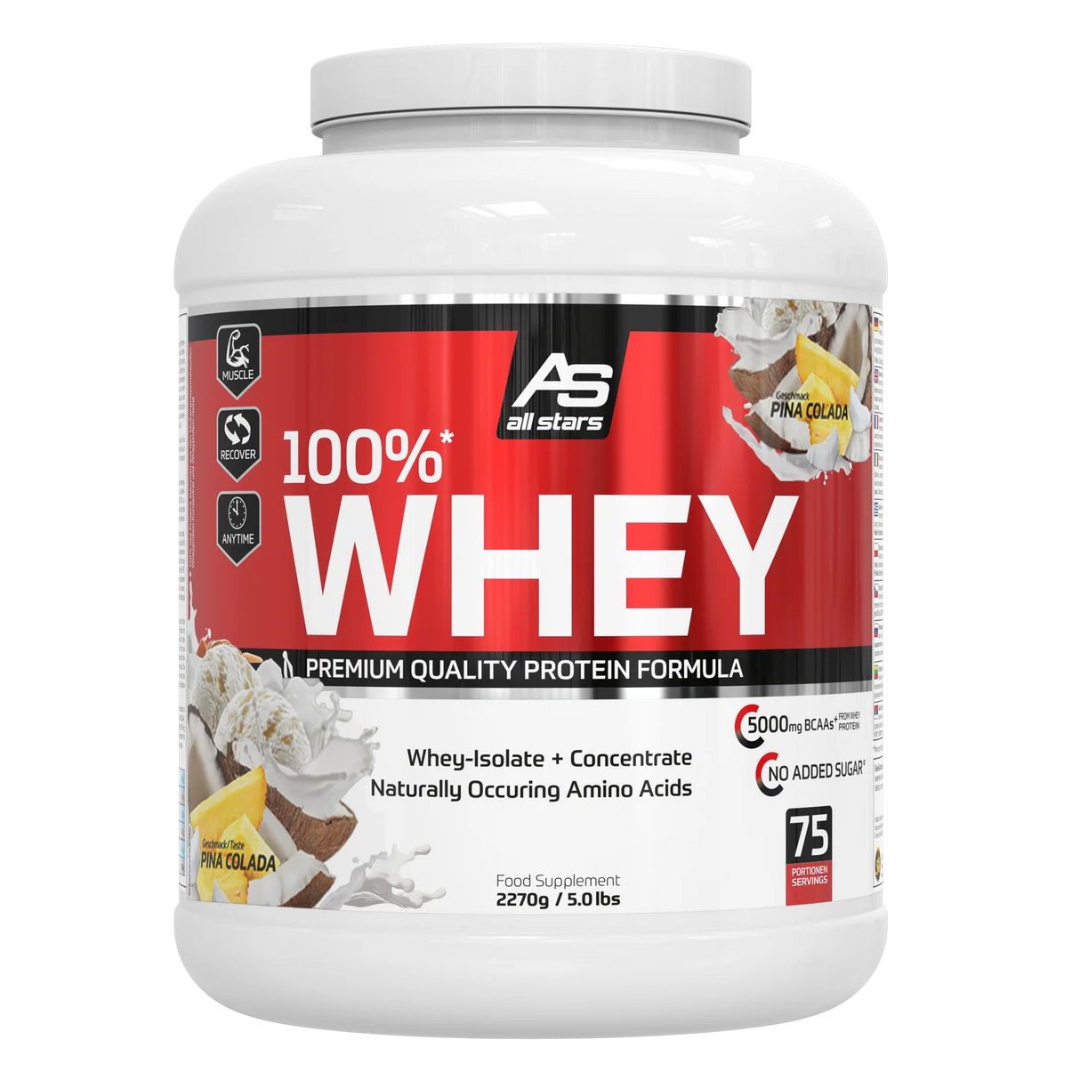 All Stars 100% Whey Protein 2270g Pina Colada