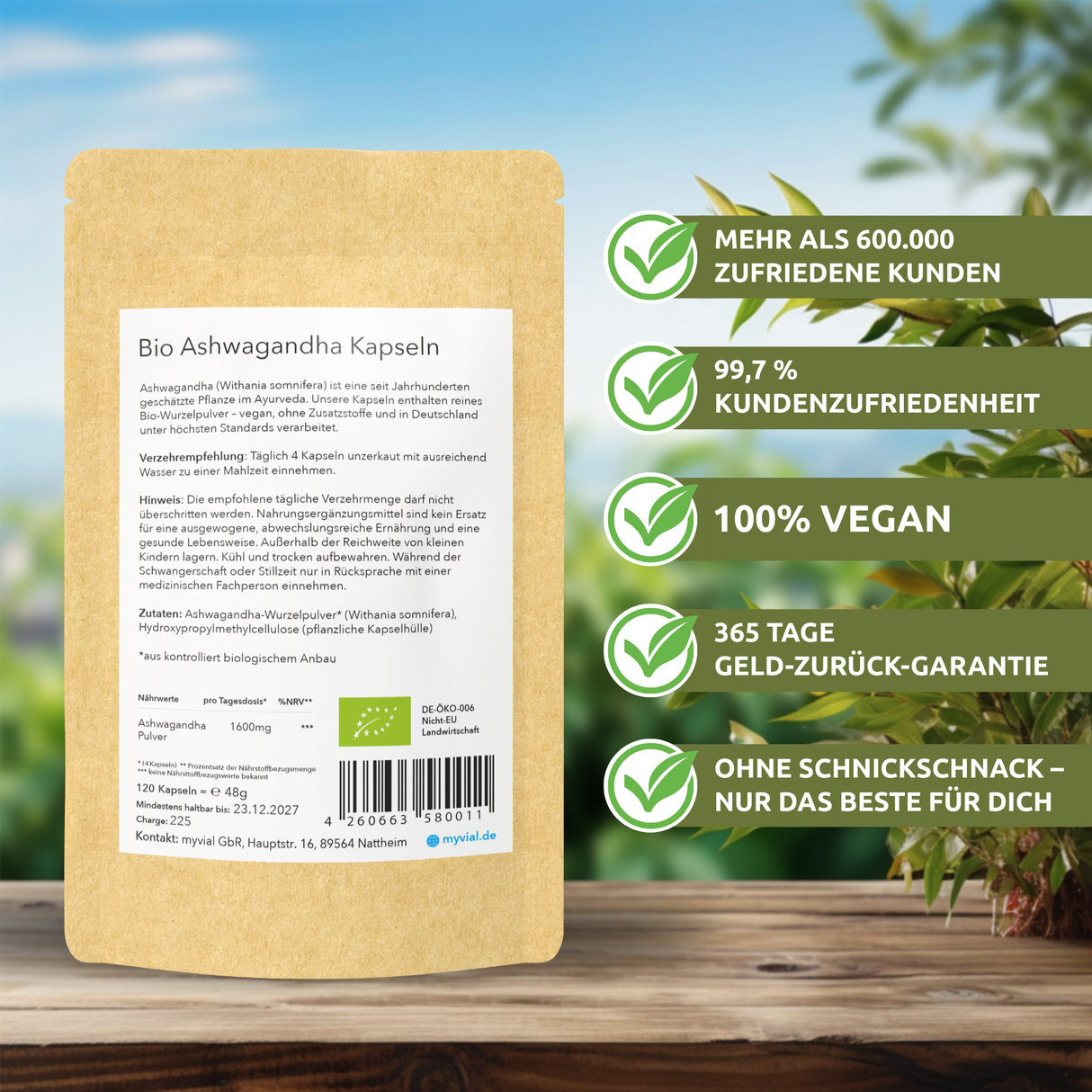 Bio Ashwagandha Kapseln