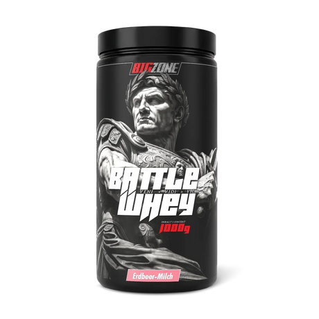 Big Zone Battle Whey 1kg Erbeer-Milch