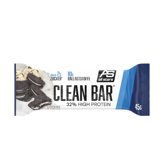 All Stars Clean Bar 45g Riegel Cookies Cream
