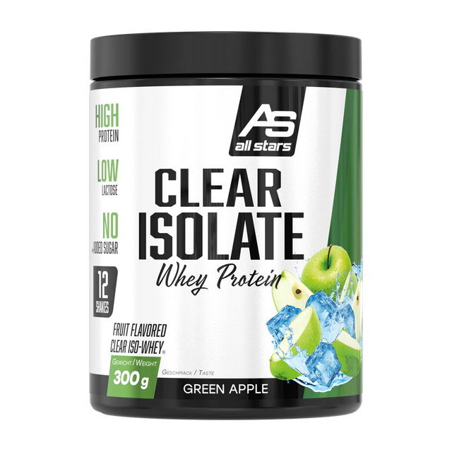 All Stars Clear Isolate Protein 300g green apple