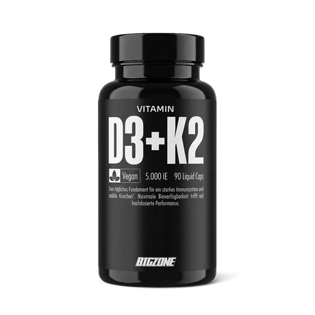 Big Zone Vitamin D3 + K2 - 90 Kapseln