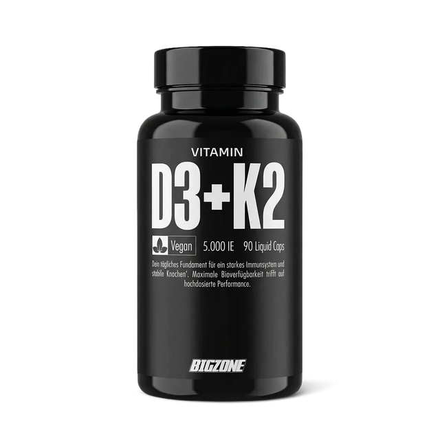 Big Zone Vitamin D3 + K2 - 90 Kapseln