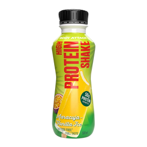 Body Attack High Protein Shake 500ml Flasche Maracuja Vanilla Ice