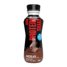 Body Attack High Protein Shake 500ml Flasche Chocolate